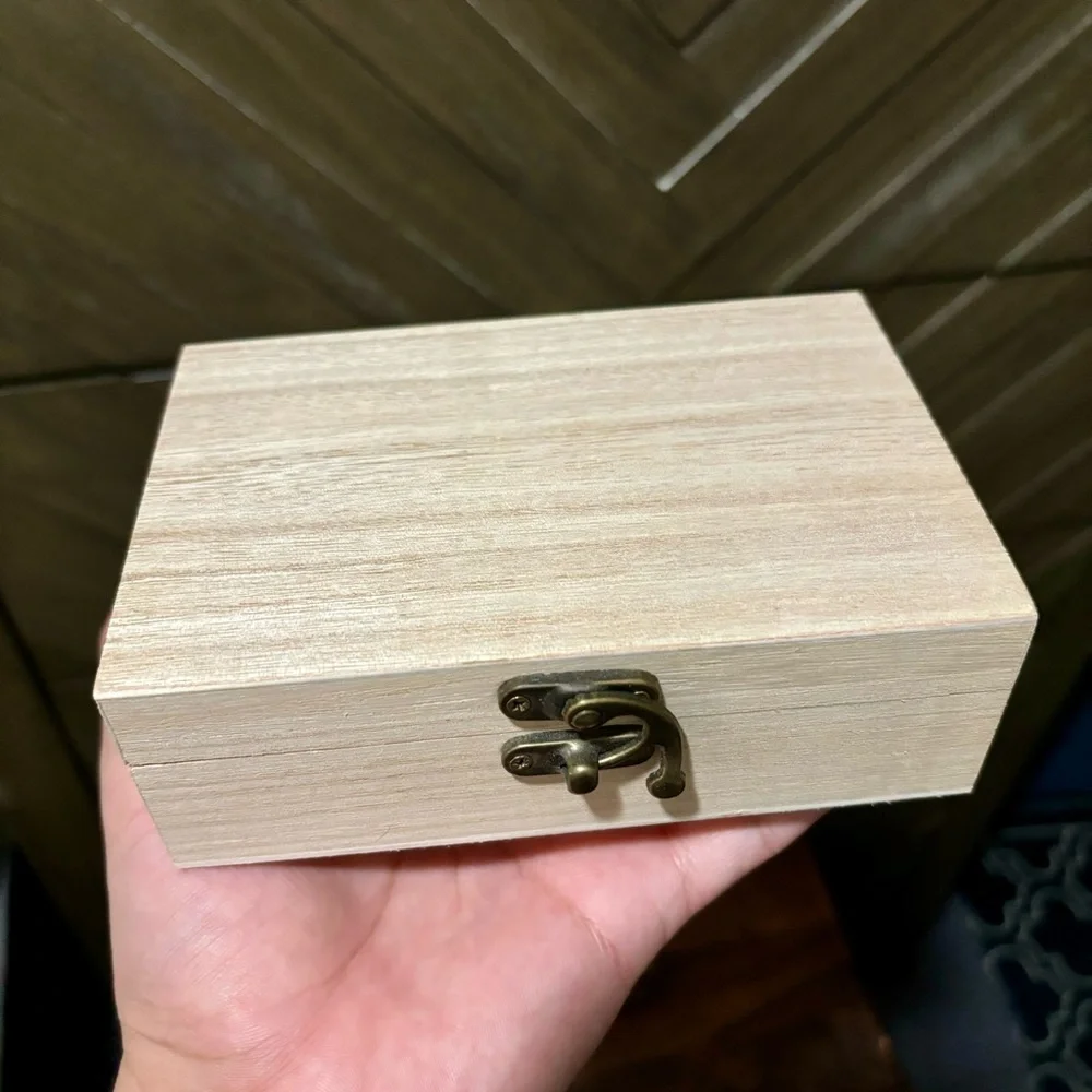 Jewelry Treasure Small Wooden Box